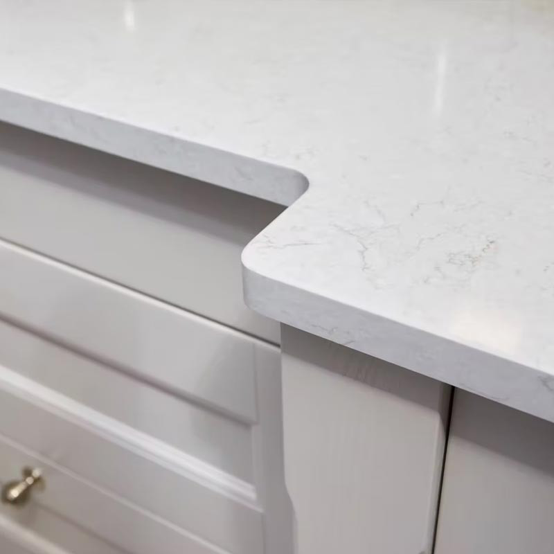 Plan de travail en Quartz Silestone Snowy ibiza